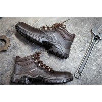 BOTA DE SEGURANÇA EM COURO CAFÉ ESTIVAL